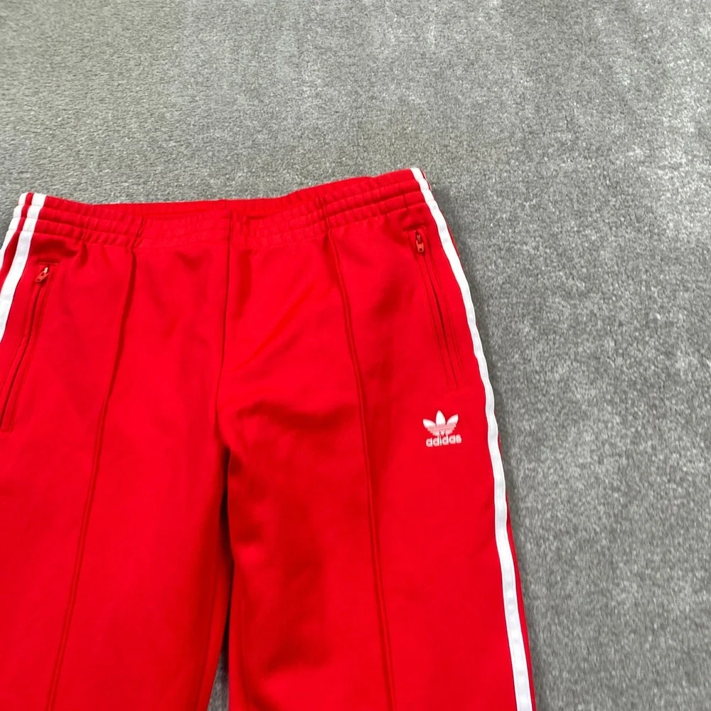Adidas Originals SST Track Pants Red White 3-Stripe Trefoil CE2401 Womens Medium - Picture 2 of 8